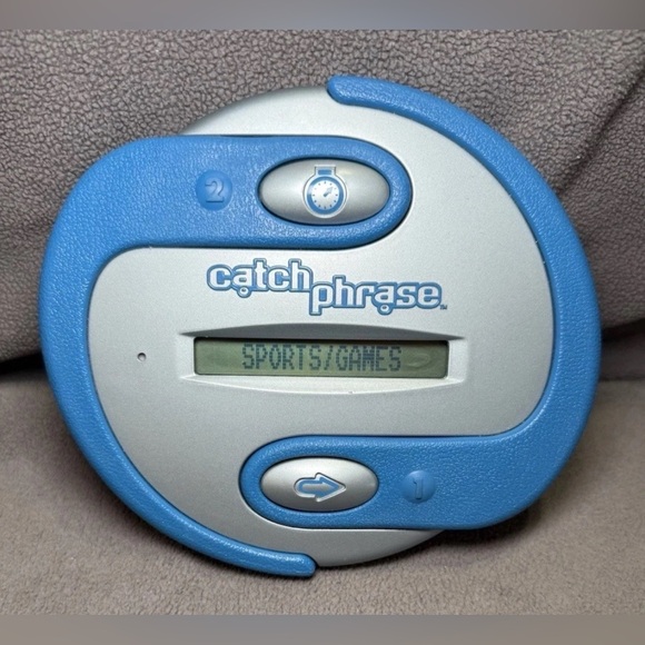 Hasbro Other - Catch Phrase Electronic Handheld Game Original 2000 Toy Blue & Silver TESTED